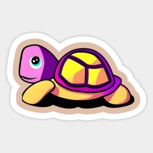 Colorful Turtle Sticker